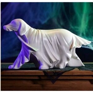 Cracker Barrel 18" Ghost Dog Figurine Halloween Decor, NEW 2025